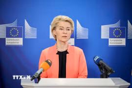 Chủ tịch Ủy ban châu Âu Ursula von der Leyen. (Ảnh: AFP/TTXVN)