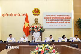 Chủ tịch Quốc hội Trần Thanh Mẫn phát biểu. (Ảnh: Doãn Tấn/TTXVN)