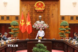 Quang cảnh buổi làm việc. (Ảnh: Xuân Tùng/TTXVN)