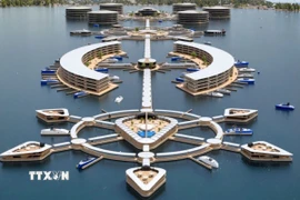 Phối cảnh khu bến du thuyền siêu sang trọng. (Ảnh: TTXVN phát)