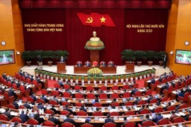 Phiên khai mạc Hội nghị lần thứ 14 Ban Chấp hành Trung ương Đảng khóa XIII. (Ảnh: Lâm Khánh/TTXVN)