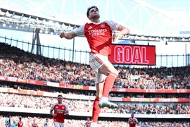 Declan Rice giúp Arsenal giành vé dự Champions League. (Nguồn: