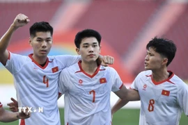 U23 Việt Nam quyết có điểm ngày ra quân. (Ảnh: TTXVN)