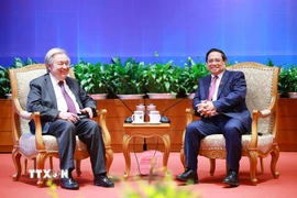 Thủ tướng Phạm Minh Chính gặp Tổng Thư ký Liên hợp quốc António Guterres. (Ảnh: Dương Giang/TTXVN)