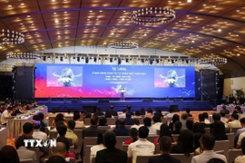 Phiên họp cấp cao Toàn cảnh Kinh tế tư nhân lần thứ nhất (ViPEL 2025). (Ảnh: Dương Giang/TTXVN)