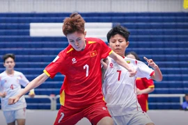 Futsal nữ Việt Nam đã vượt qua Myanmar bằng chiến thắng tưng bừng.