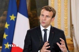 Tổng thống Emmanuel Macron cho rằng các lệnh trừng phạt không khác gì hành vi "đe dọa và cưỡng ép." (Ảnh: IRNA/TTXVN)