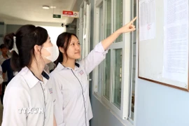 Thí sinh tham gia kỳ thi tốt nghiệp Trung học Phổ thông năm 2025. (Ảnh: Nguyễn Lành/TTXVN)