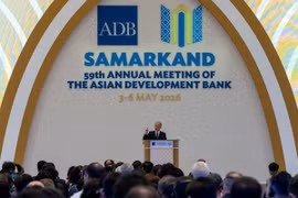 Chủ tịch ADB Masato Kanda phát biểu tại hội nghị. (Nguồn: flickr)