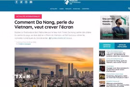 Bài báo đăng trên tạp chí điện tử Journal des Français à l'étranger của Pháp. (Ảnh: TTXVN phát)