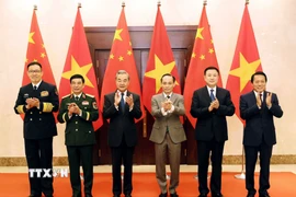 Bộ trưởng Ngoại giao, Quốc phòng, Công an Việt Nam-Trung Quốc tại Hội nghị lần thứ nhất, cơ chế đối thoại chiến lược “3+3.” (Ảnh: An Đăng/TTXVN)