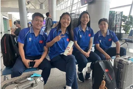 Đội tuyển nữ Việt Nam lên đường sang Thái Lan, sẵn sàng bảo vệ huy chương Vàng SEA Games. (Nguồn: VFF)