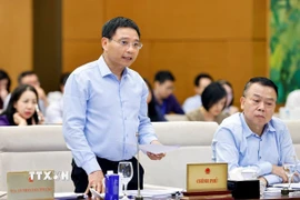 Bộ trưởng Bộ Tài chính Nguyễn Văn Thắng phát biểu. (Ảnh: Doãn Tấn/TTXVN)
