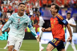 Ronaldo liệu có thể giúp Bồ Đào Nha vượt qua Tây Ban Nha? (Ảnh: THX/TTXVN phát)