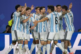 Argentina có cơ hội sớm giành vé knock-out World Cup 2026. (Ảnh: AFP/TTXVN)