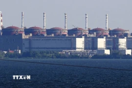 Nhà máy điện hạt nhân Zaporizhzhia. (Ảnh: Kyodo/TTXVN)