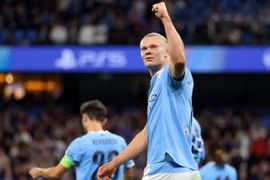 Haaland tiếp tục ghi bàn và lập kỷ lục mới ở Champions League. (Nguồn: ESPN)