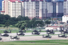 Căn cứ Humphreys tại Pyeongtaek, tỉnh Gyeonggi. (Ảnh: Yonhap/TTXVN)