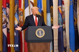 Tổng thống Mỹ Donald Trump. (Ảnh: THX/TTXVN)