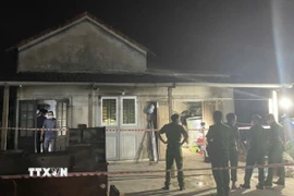 Hiện trường vụ cháy. (Ảnh: Văn Dũng/TTXVN)