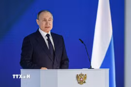 Tổng thống Nga Vladimir Putin. (Ảnh: THX/TTXVN)