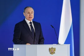 Tổng thống Nga Vladimir Putin. (Ảnh: THX/TTXVN)
