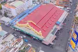 Chợ Tân Định (phường Tân Định, Thành phố Hồ Chí Minh). (Ảnh: Hữu Duyên/TTXVN)