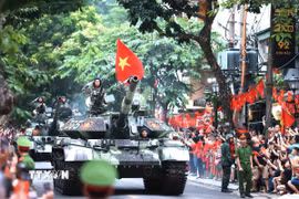 Khối xe Tăng thiết giáp. (Ảnh: An Đăng/TTXVN)