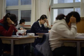 CSAT là kỳ thi năng lực học thuật để lấy điểm đầu vào đại học ở Hàn Quốc. (Nguồn: AFP)