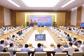 Phiên họp thứ 17 của Ban Chỉ đạo nhà nước các công trình, dự án quan trọng quốc gia, trọng điểm của ngành giao thông vận tải. (Ảnh: Dương Giang/TTXVN)