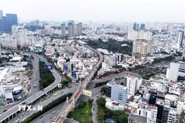 Theo đề án sau sắp xếp, Thành phố Hồ Chí Minh có 102 đơn vị hành chính mới. (Ảnh: Hồng Đạt/TTXVN)