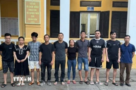 Các đối tượng của vụ án. (Ảnh: TTXVN phát)