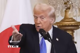 Tổng thống Mỹ Donald Trump. (Ảnh: Kyodo/TTXVN)
