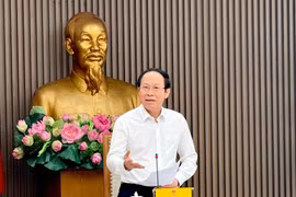 Phó Thủ tướng Lê Tiến Châu chủ trì cuộc họp về Đề án phát triển một số trường đại học lớn ở vùng Đông Nam Bộ theo hướng đạt trình độ tiên tiến của nhóm các trường hàng đầu trong khu vực châu Á. (Nguồn: Báo Chính phủ)