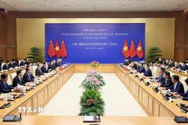 Phiên họp lần thứ 17 Ủy ban Chỉ đạo hợp tác song phương Việt Nam-Trung Quốc. (Ảnh: An Đăng/TTXVN)