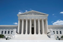 Tòa án Tối cao Mỹ tại Washington D.C. (Ảnh: THX/TTXVN)