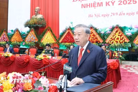 Tổng Bí thư Tô Lâm phát biểu chỉ đạo. (Ảnh: Thống Nhất/TTXVN)
