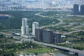 Bất động sản khu Đông Thành phố Hồ Chí Minh. (Ảnh: Hồng Đạt/TTXVN)