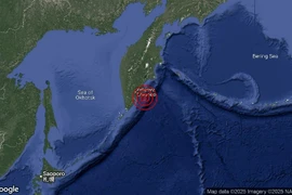 Khu vực xảy ra động đất.