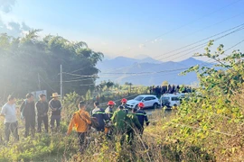 Hiện trường vụ tai nạn. (Nguồn: Báo Công an nhân dân)