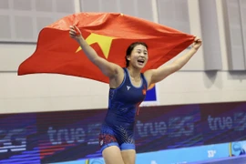 Nguyễn Thị Mỹ Trang giành HCV SEA Games 33. (Nguồn: Báo Thanh niên)