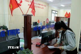 Phường 3 Bảo Lộc (Lâm Đồng) còn thiếu nhân sự trên các lĩnh vực chuyên môn như công nghệ thông tin, văn thư lưu trữ, giáo dục, y tế. (Ảnh: Nguyễn Dũng/TTXVN)
