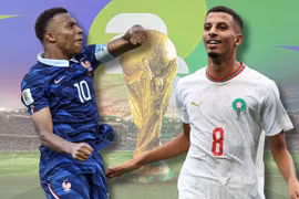 Pháp-Maroc quyết đấu tranh tấm vé đầu tiên vào bán kết World Cup 2026. (Ảnh: AFP/TTXVN)