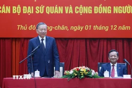 Tổng Bí thư Tô Lâm phát biểu. (Ảnh: Thống Nhất/TTXVN)