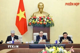 Chủ tịch Quốc hội Trần Thanh Mẫn phát biểu. (Ảnh: Doãn Tấn/TTXVN)