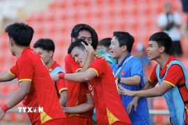 U22 Việt Nam được kỳ vọng sẽ giành HCV SEA Games 33. (Ảnh: Minh Quyết/TTXVN)