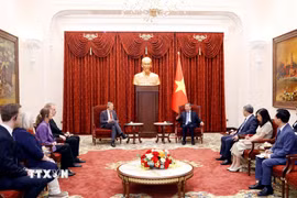 Tổng Bí thư, Chủ tịch nước Tô Lâm tiếp Đại sứ Đan Mạch Nicolai Prytz đến chào từ biệt, kết thúc nhiệm kỳ công tác tại Việt Nam. (Ảnh: Thống Nhất/TTXVN)