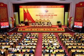 Quang cảnh phiên bế mạc Đại hội. (Ảnh: Văn Đạt/TTXVN)