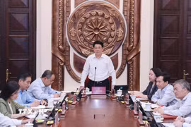 Chủ tịch nước Lương Cường phát biểu chỉ đạo. (Ảnh: Lâm Khánh/TTXVN)