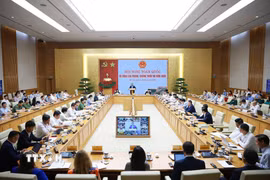 Hội nghị toàn quốc về công tác phòng, chống thiên tai năm 2026. (Ảnh: Dương Giang/TTXVN)